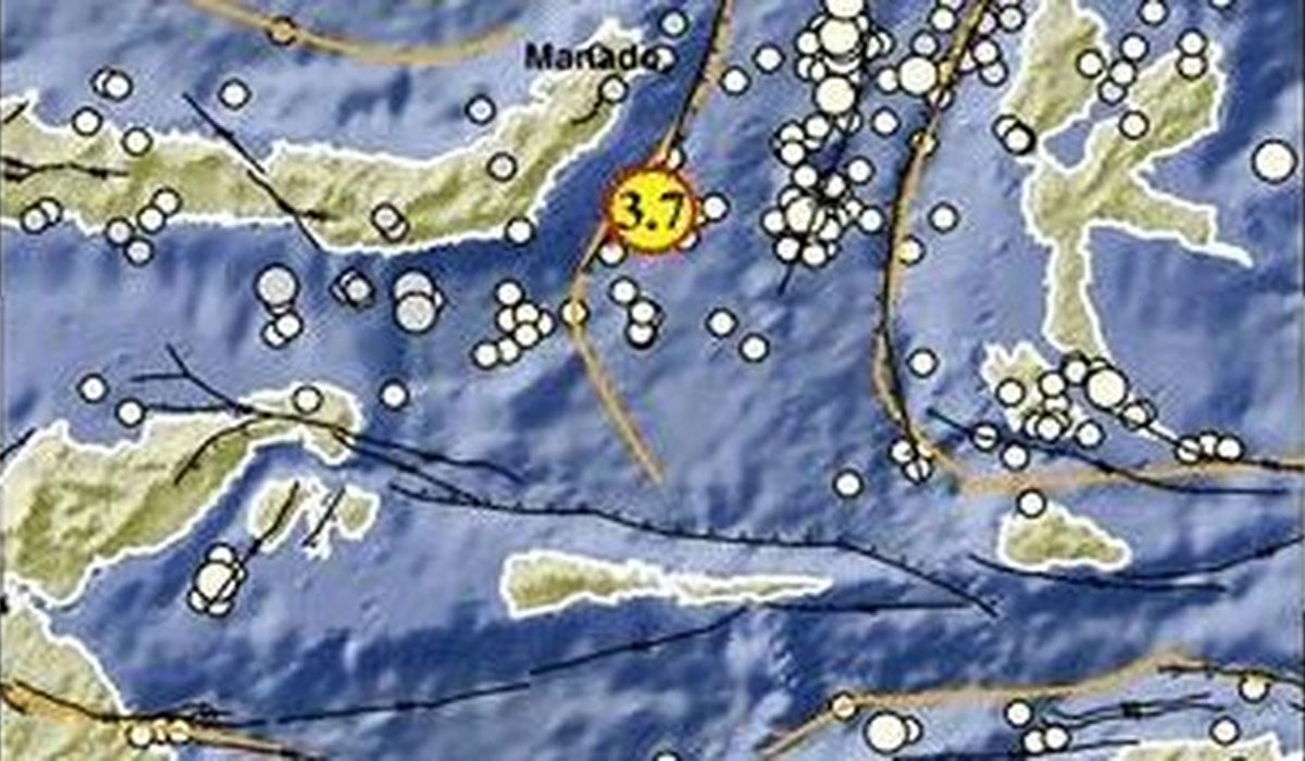 Guncangan Mendadak! Gempa M 3,7 Hantam Tutuyan Sulut dari Laut, Warga Sempat Panik